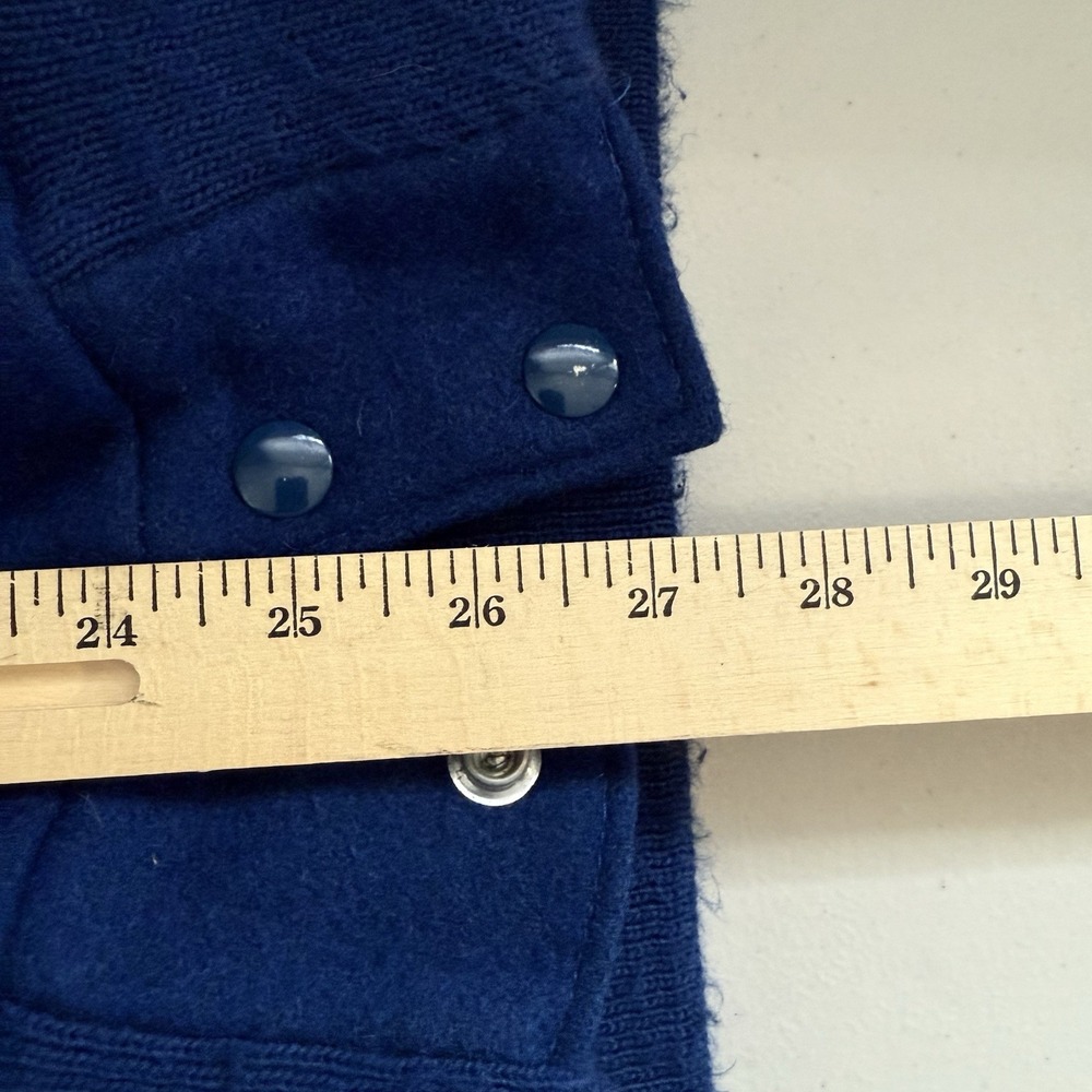 Neff letterman Varsity Jacket XL Wool Blend Blue Snap Button Vintage Sample - Picture 14 of 15
